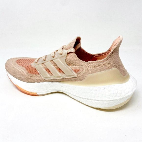 Adidas Ultraboost 21 Halo Blush Pink Womens Running Shoes S23838 - Picture 3 of 5